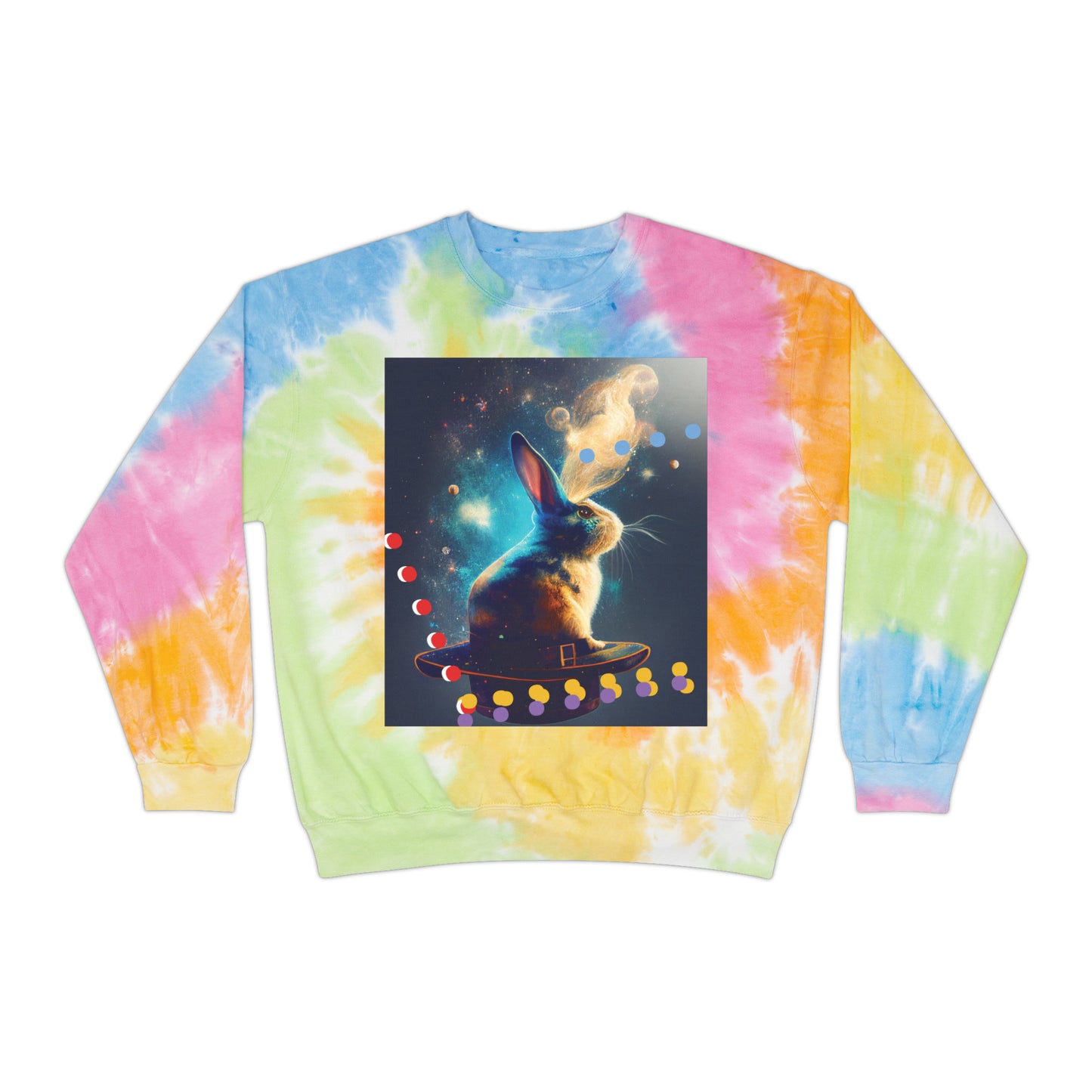 Unisex Tie-Dye Magic Bunny Sweatshirt