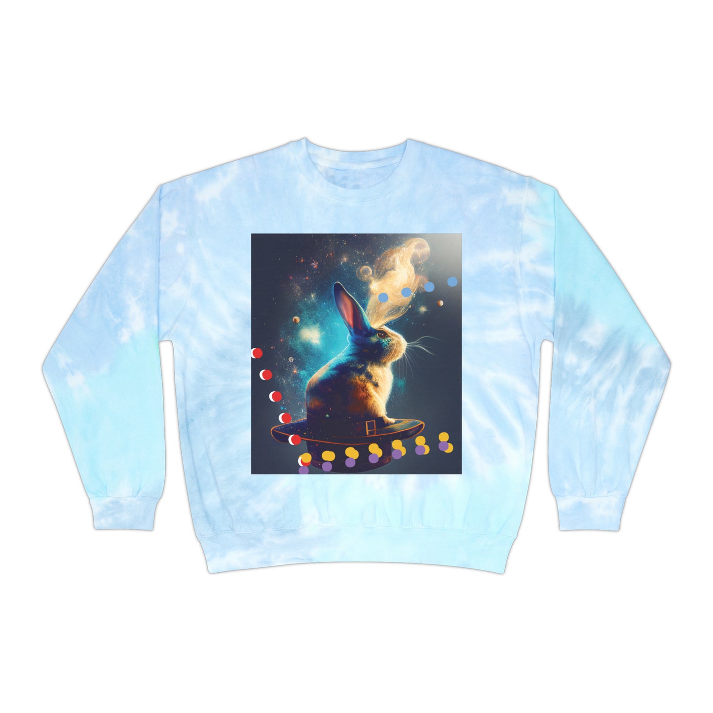 Unisex Tie-Dye Magic Bunny Sweatshirt