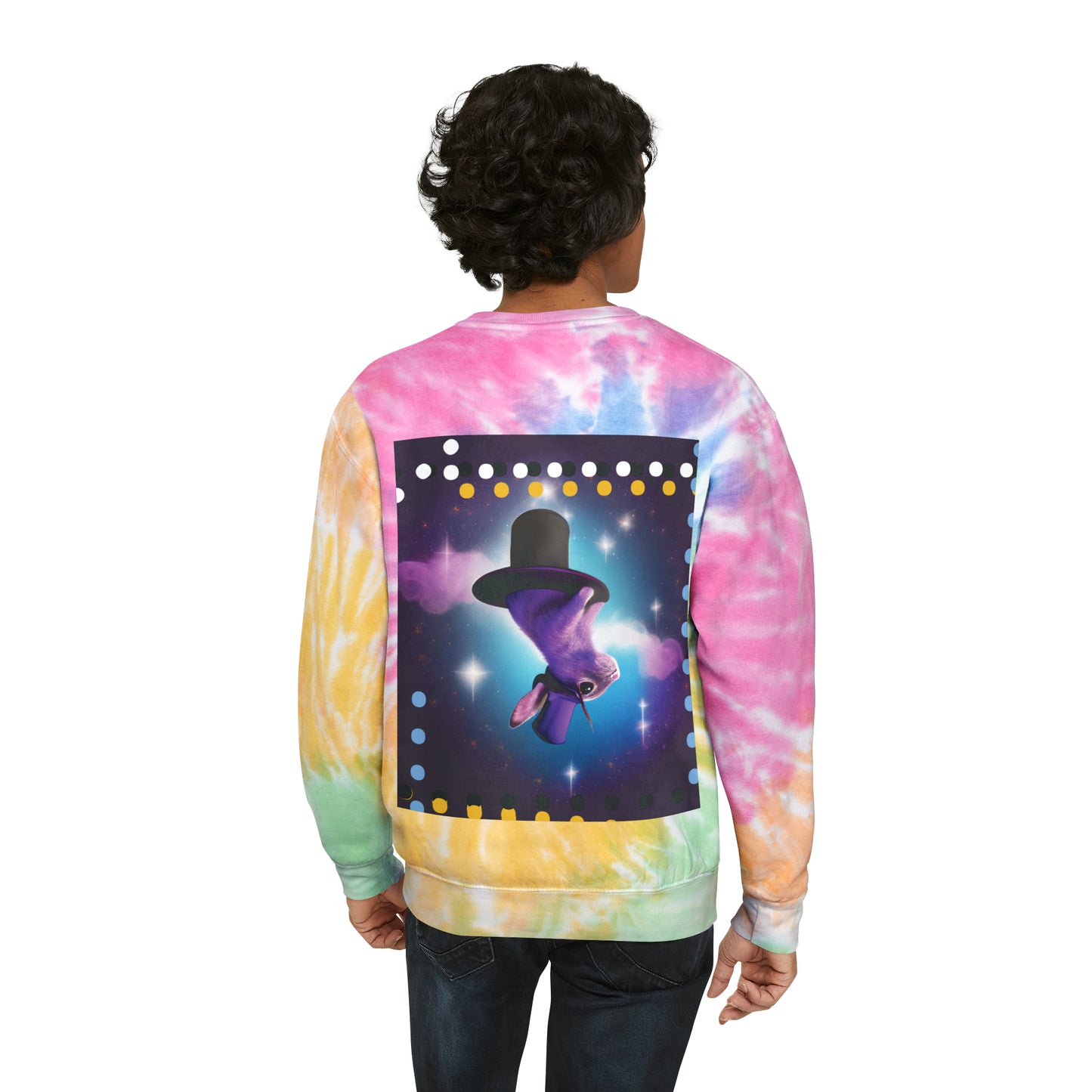 Unisex Tie-Dye Magic Bunny Sweatshirt