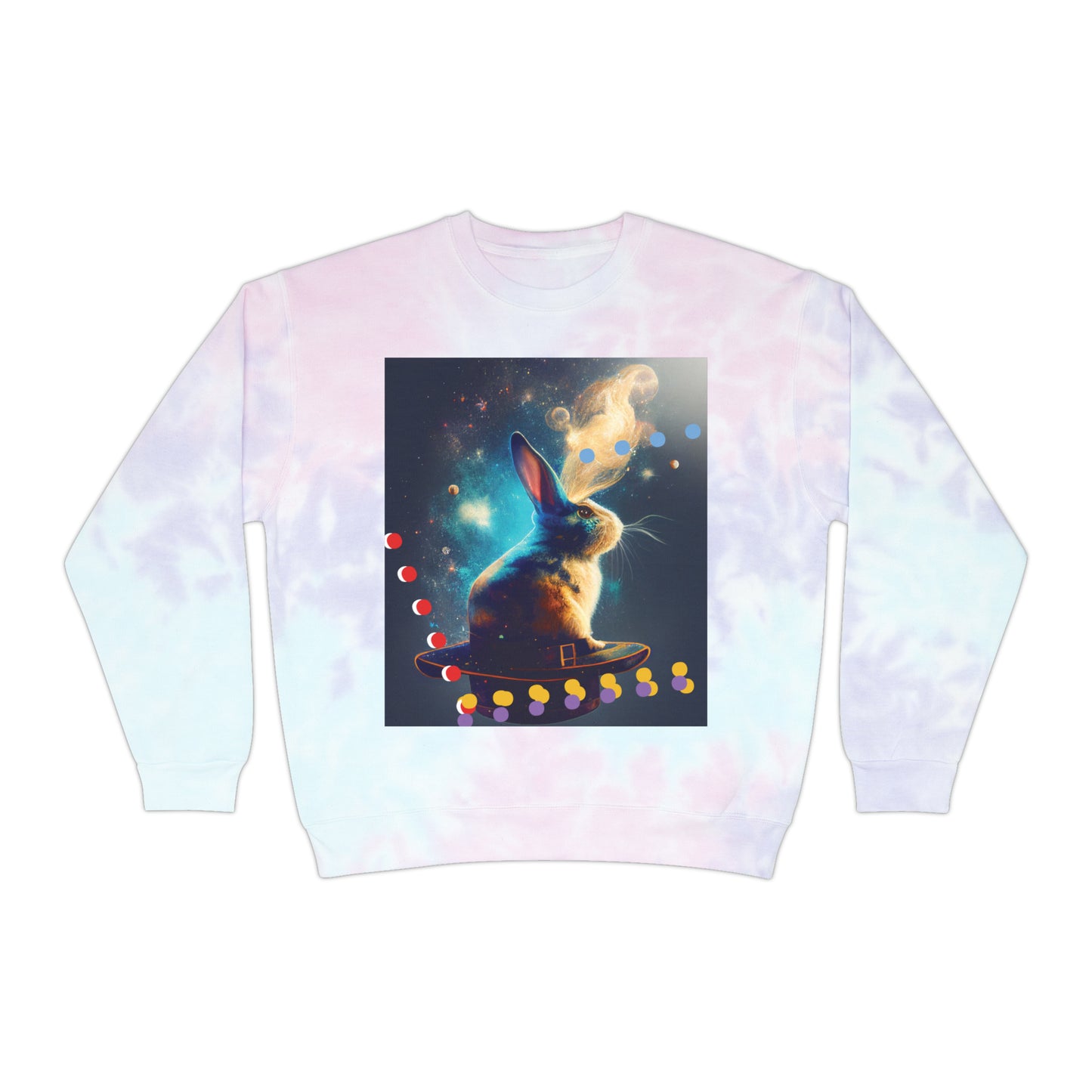 Unisex Tie-Dye Magic Bunny Sweatshirt