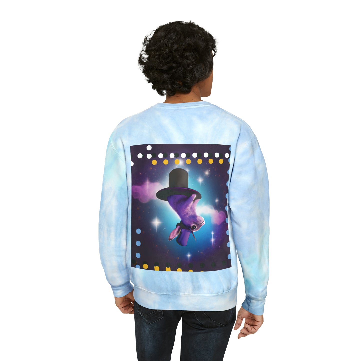 Unisex Tie-Dye Magic Bunny Sweatshirt