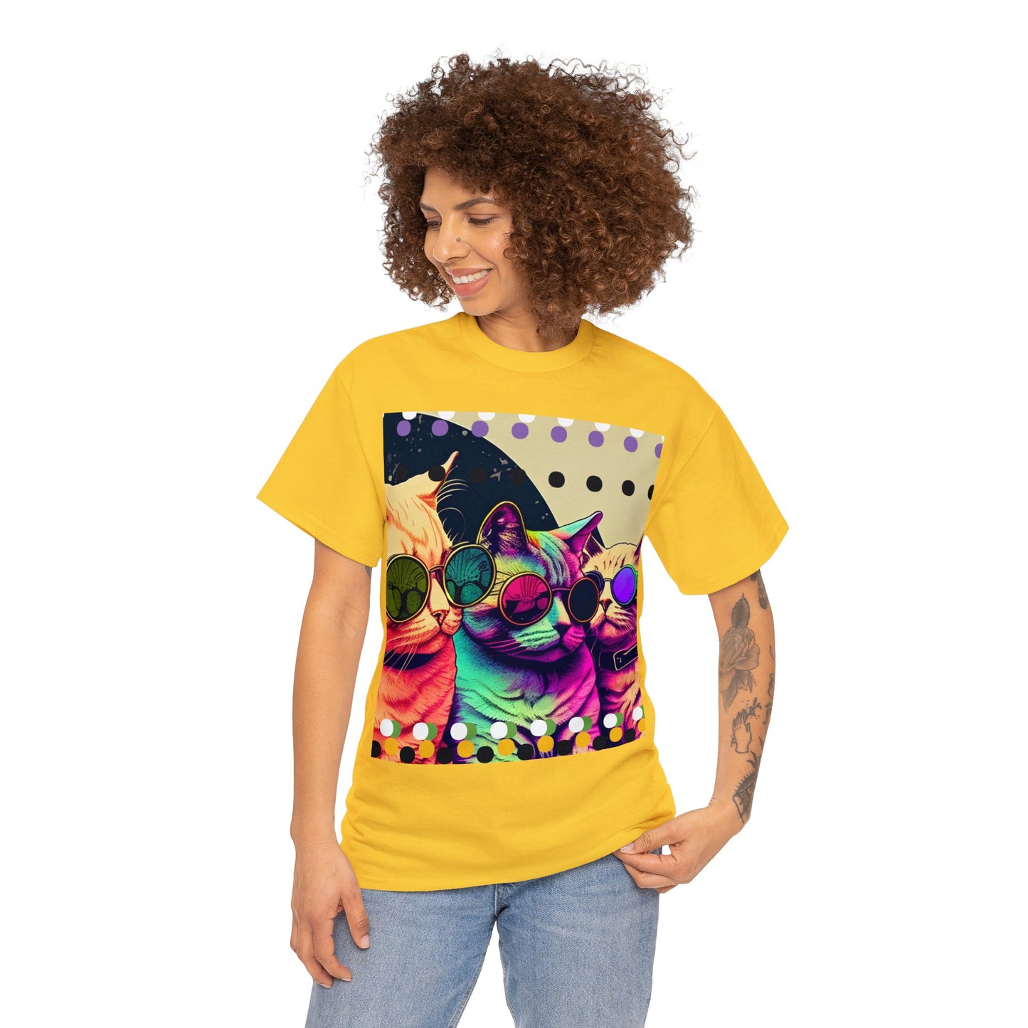 Psychedelic Chill Cats Tee