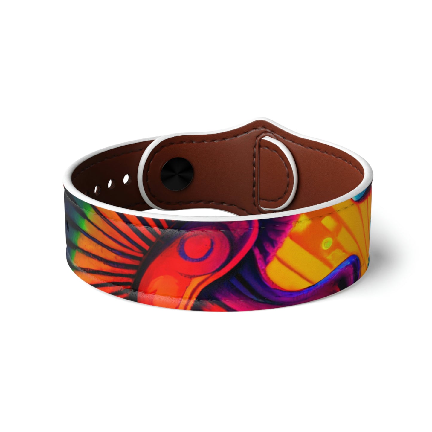 Mushroom Faux Leather Wristband