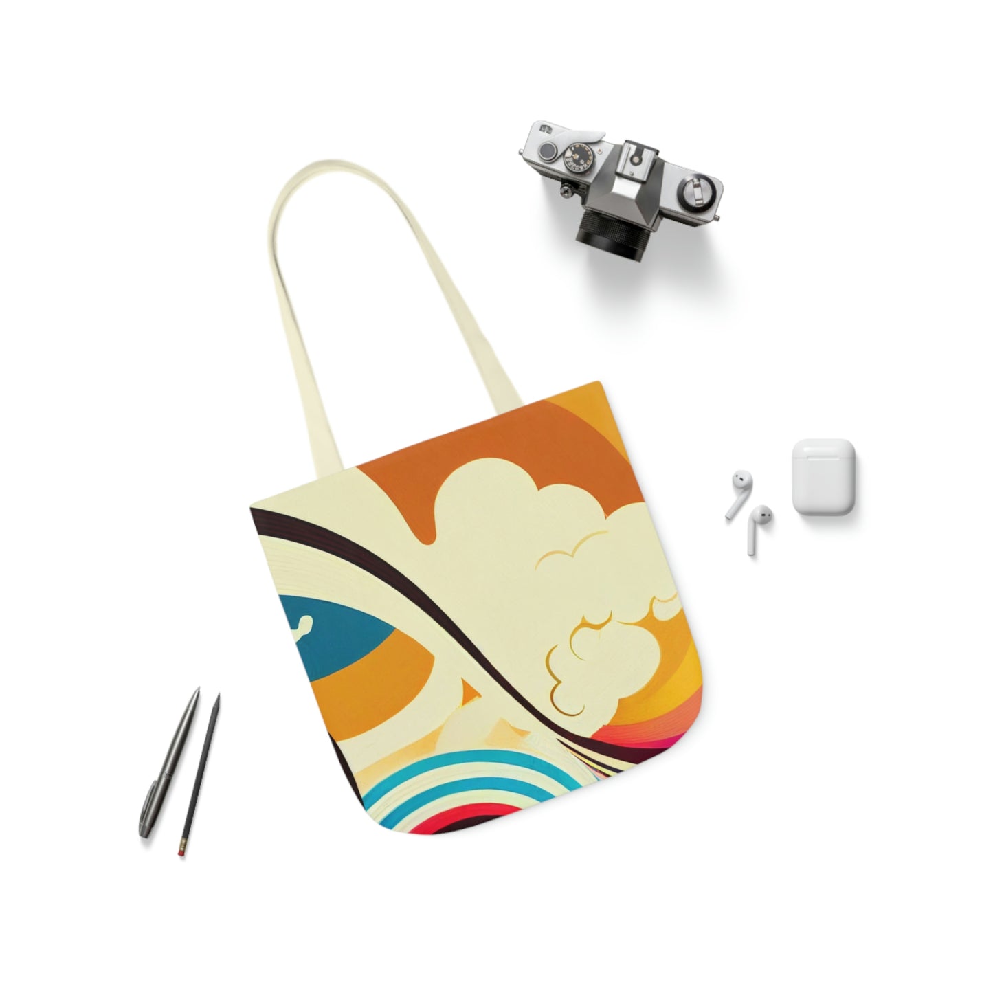 Groovy Canvas Tote Bag