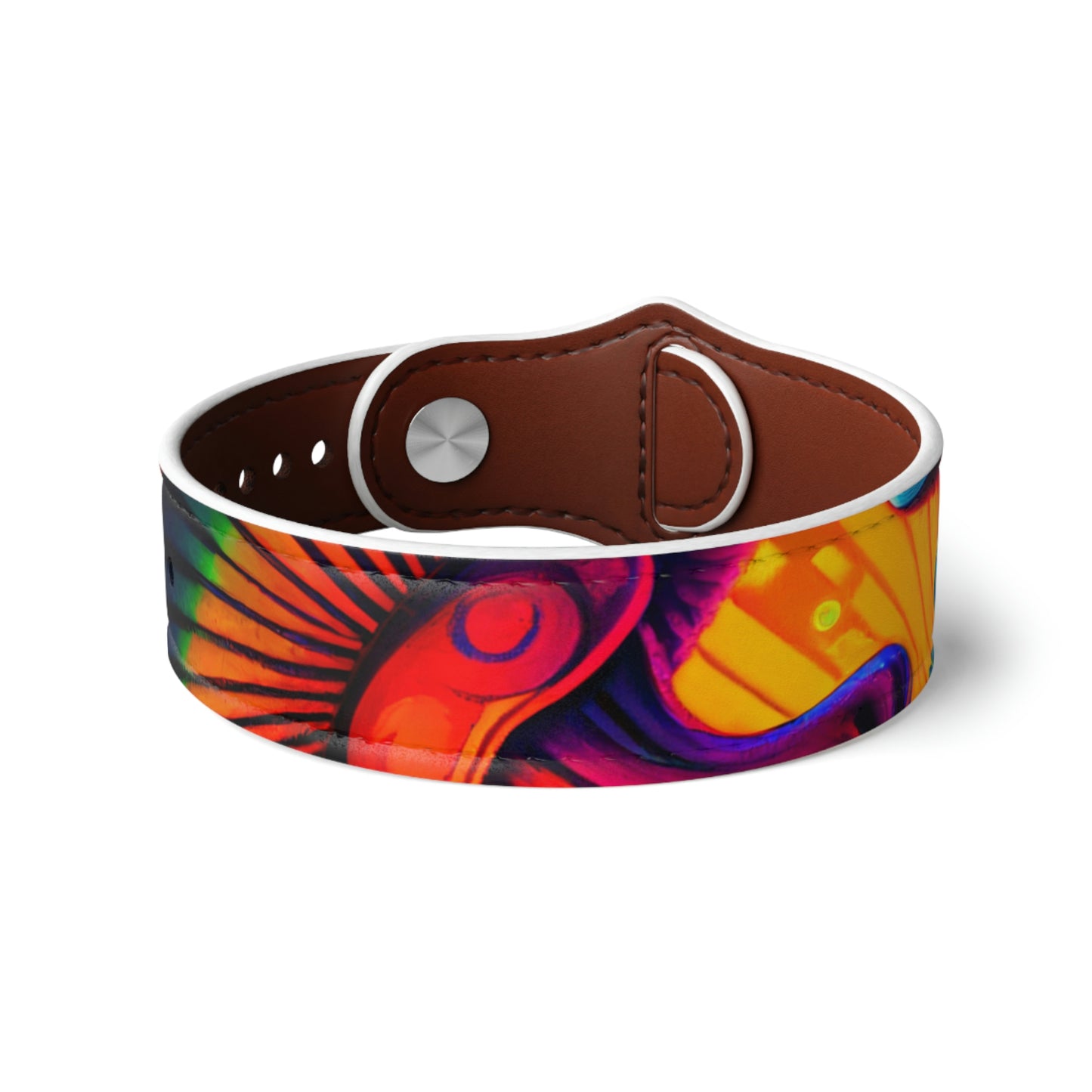 Mushroom Faux Leather Wristband