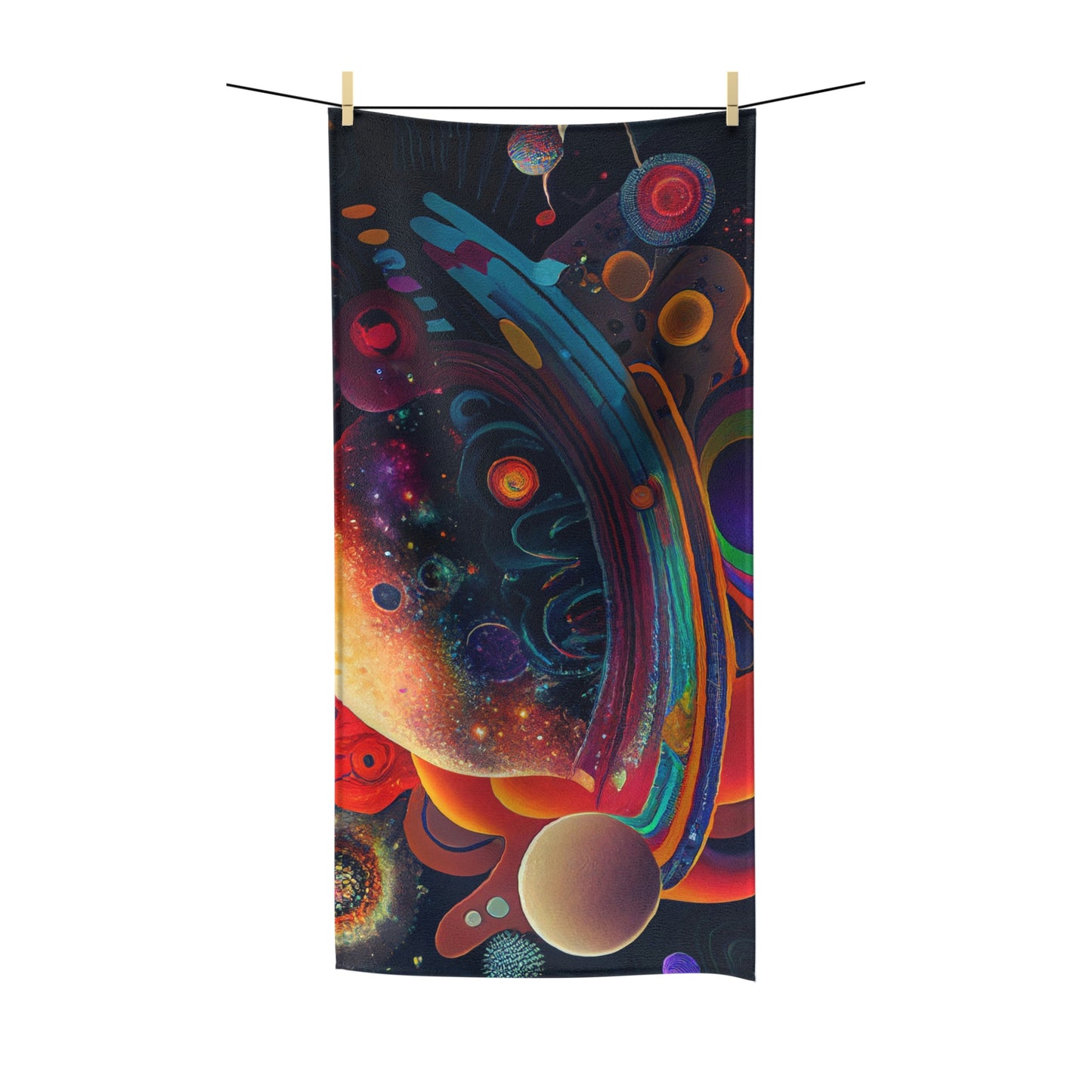 Trippy Planetary Towel