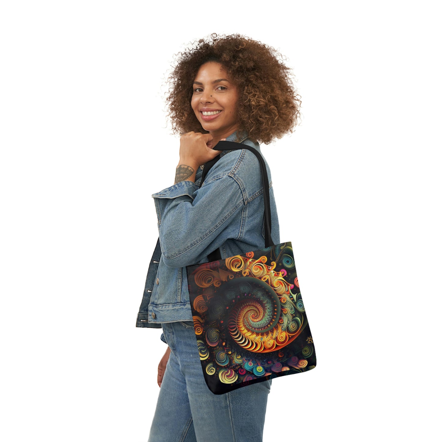 Psychedelic Swirls Tote Bag