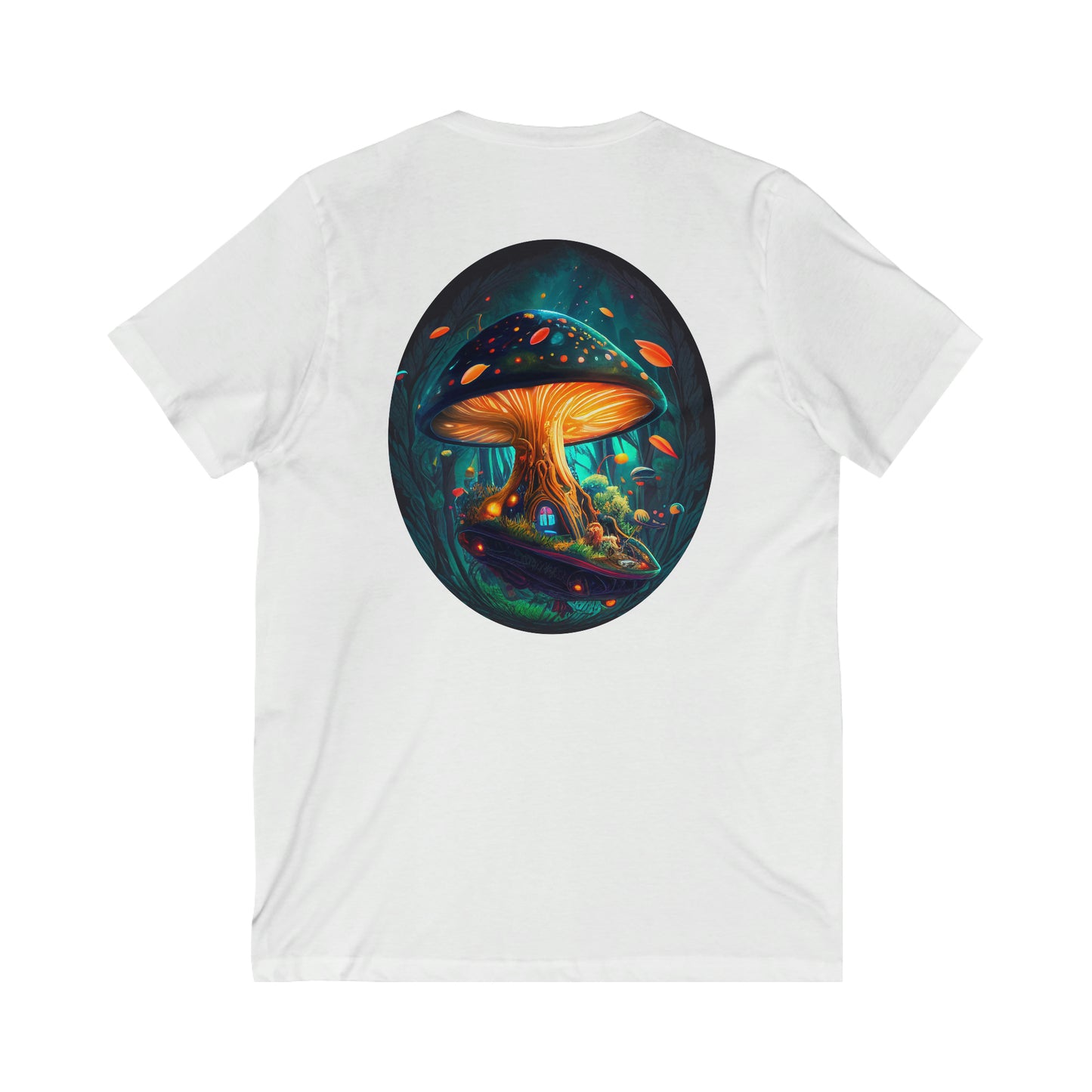 Mushroom Short Sleeve V-Neck Tee