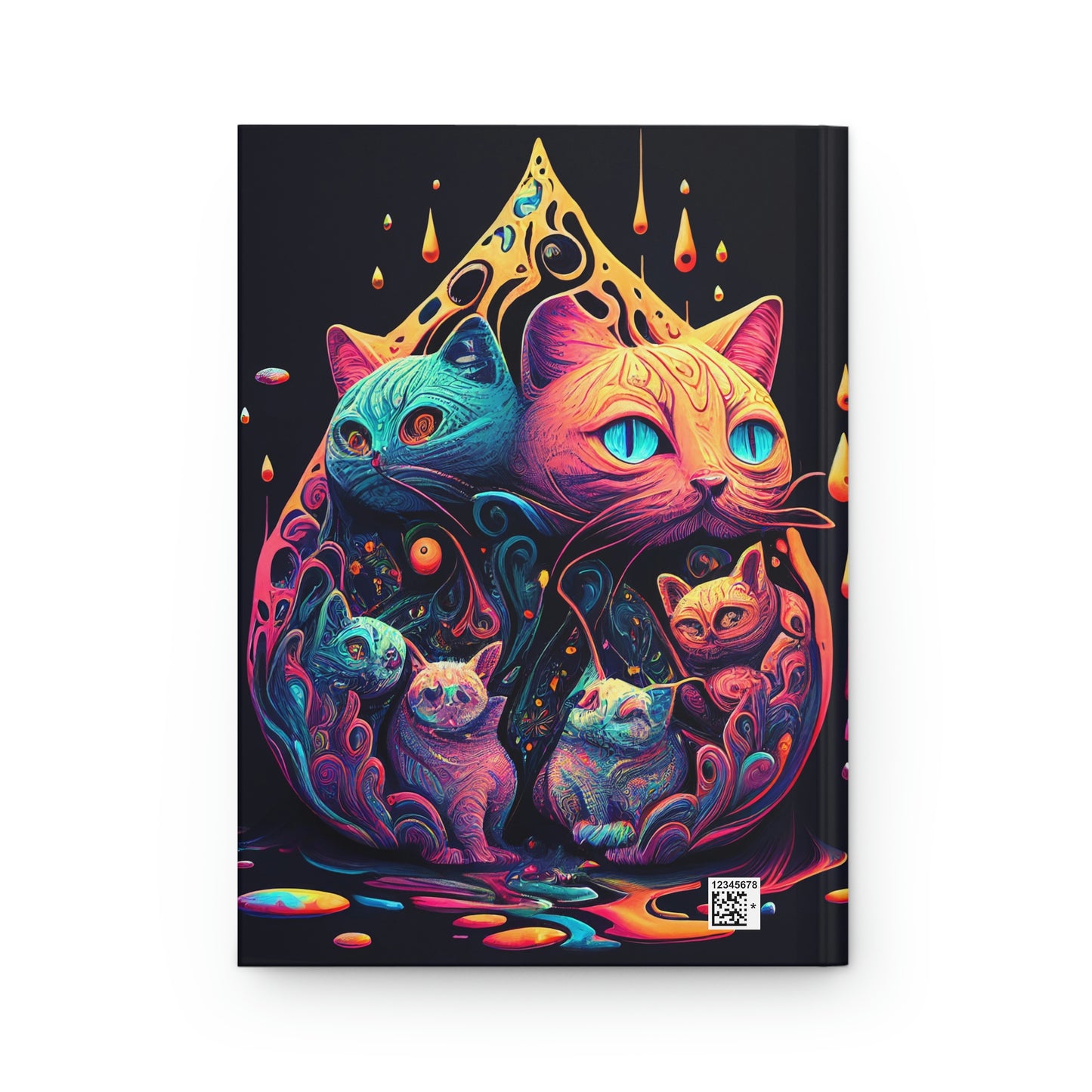 Psychedelic Cats Hardcover Journal
