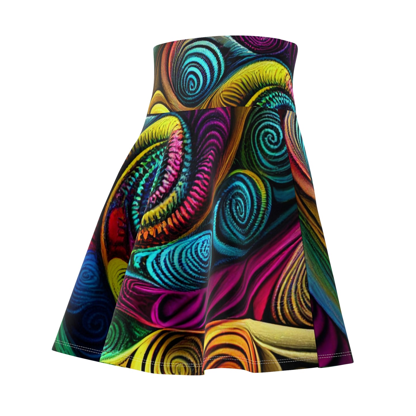 Psychedelic Swirl Women's Skater Skirt