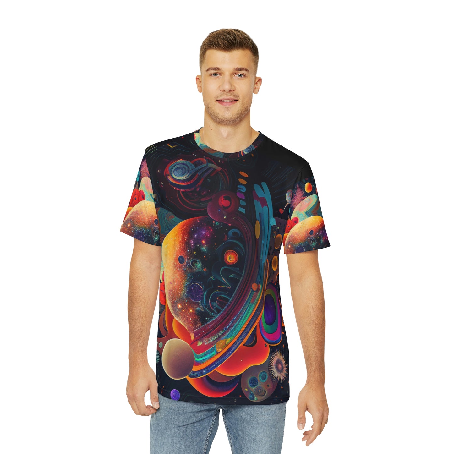 Spaced Out Men's Polyester Tee