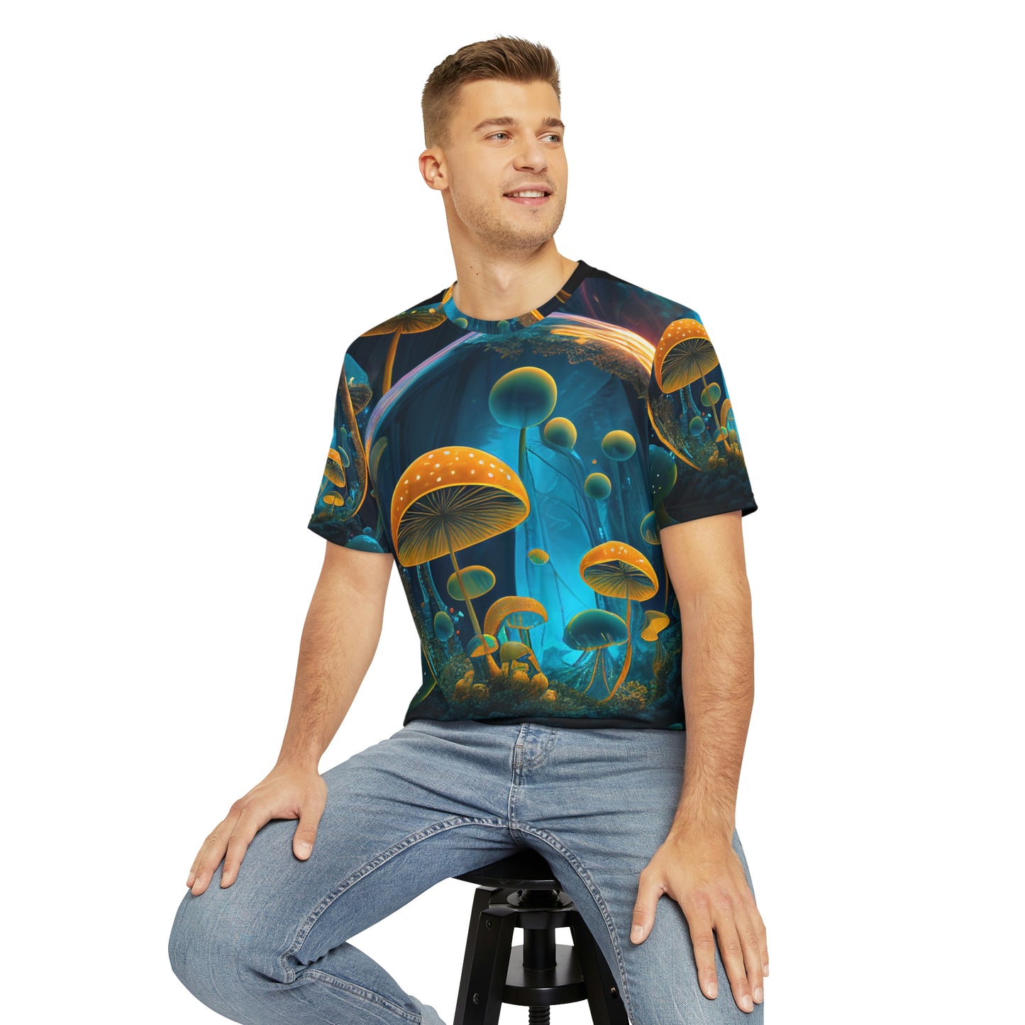 Magic Mushroom Men's Polyester Tee
