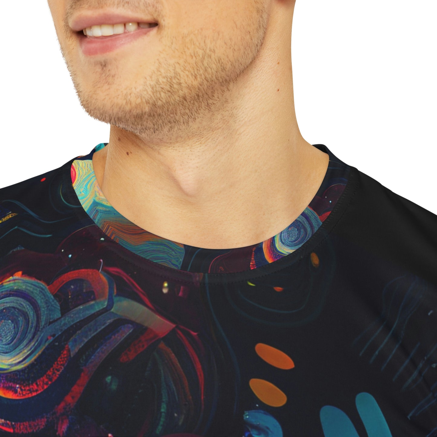 Spaced Out Men's Polyester Tee