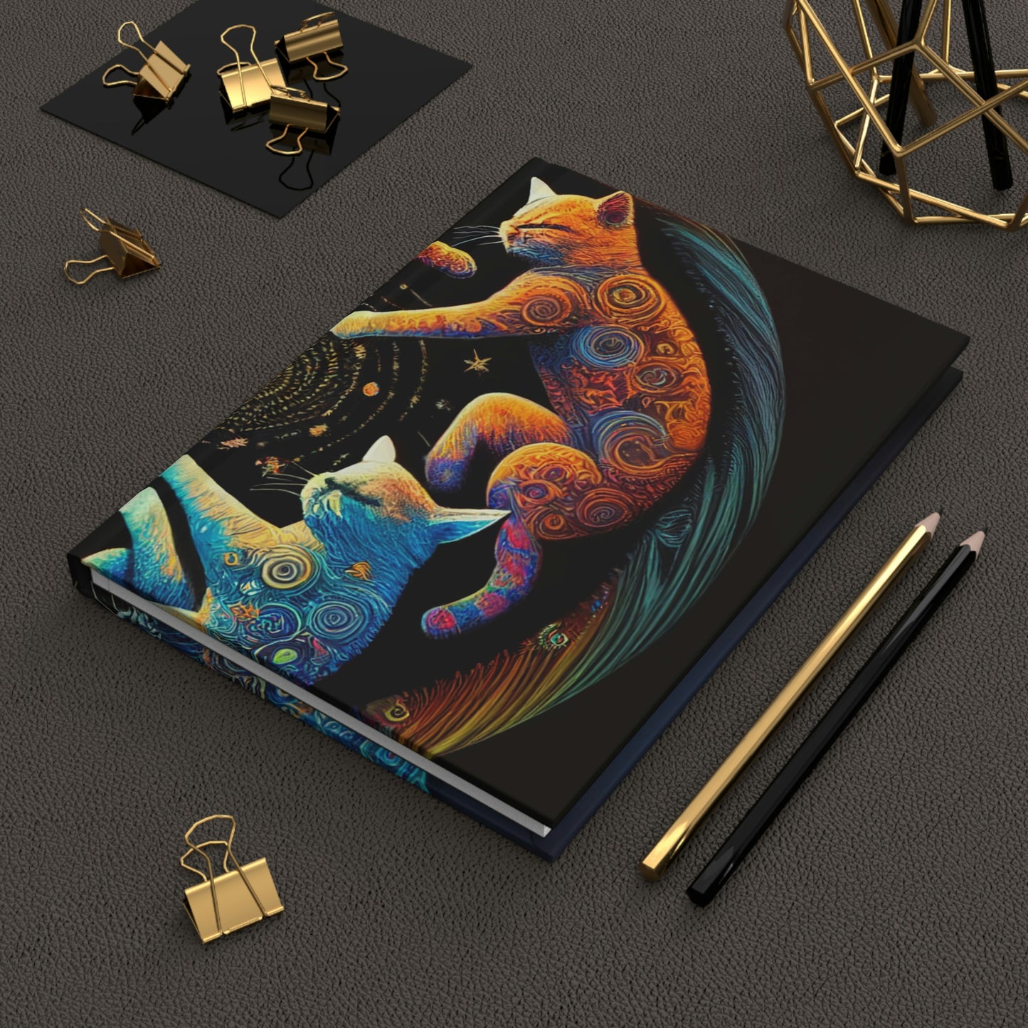 Trippy Cats Hardcover Journal