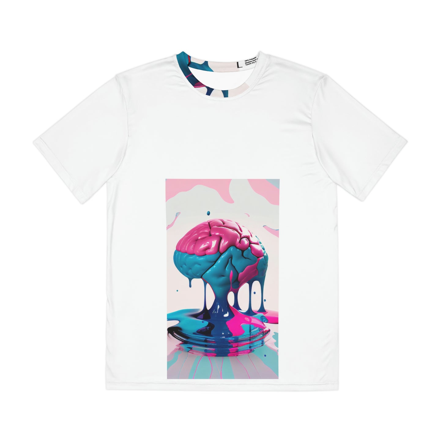 Brain Melt Men's Polyester Tee