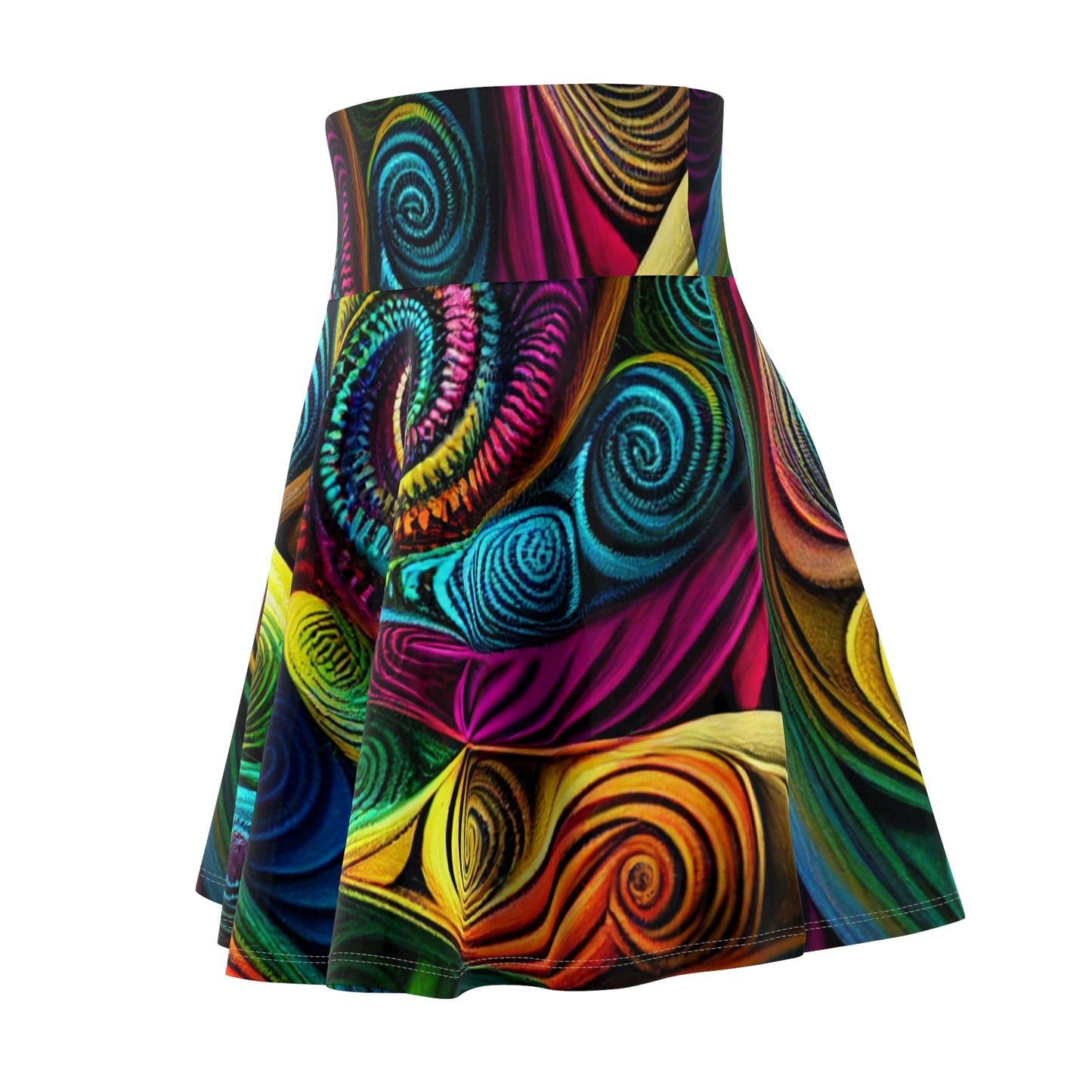 Psychedelic Swirl Women's Skater Skirt