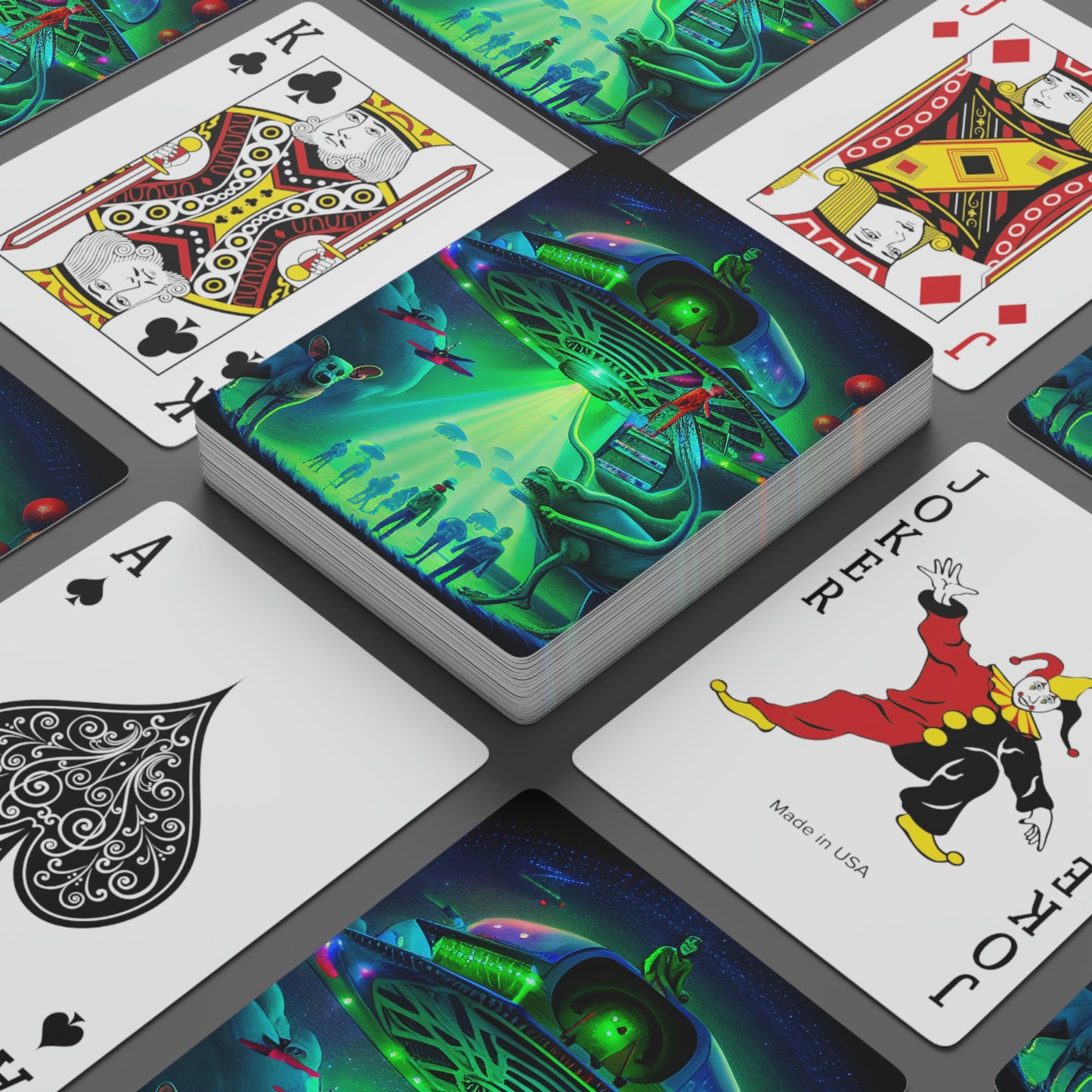 UAP (UFO) Abduction Poker Cards
