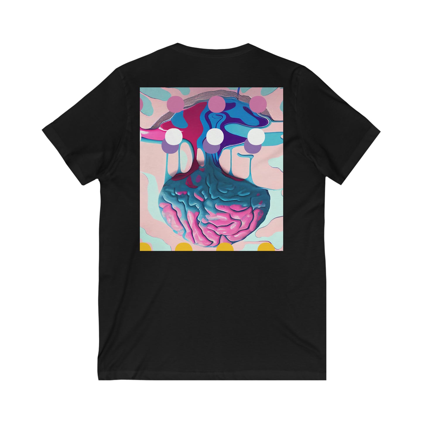 Brain Melt Short Sleeve V-Neck Tee