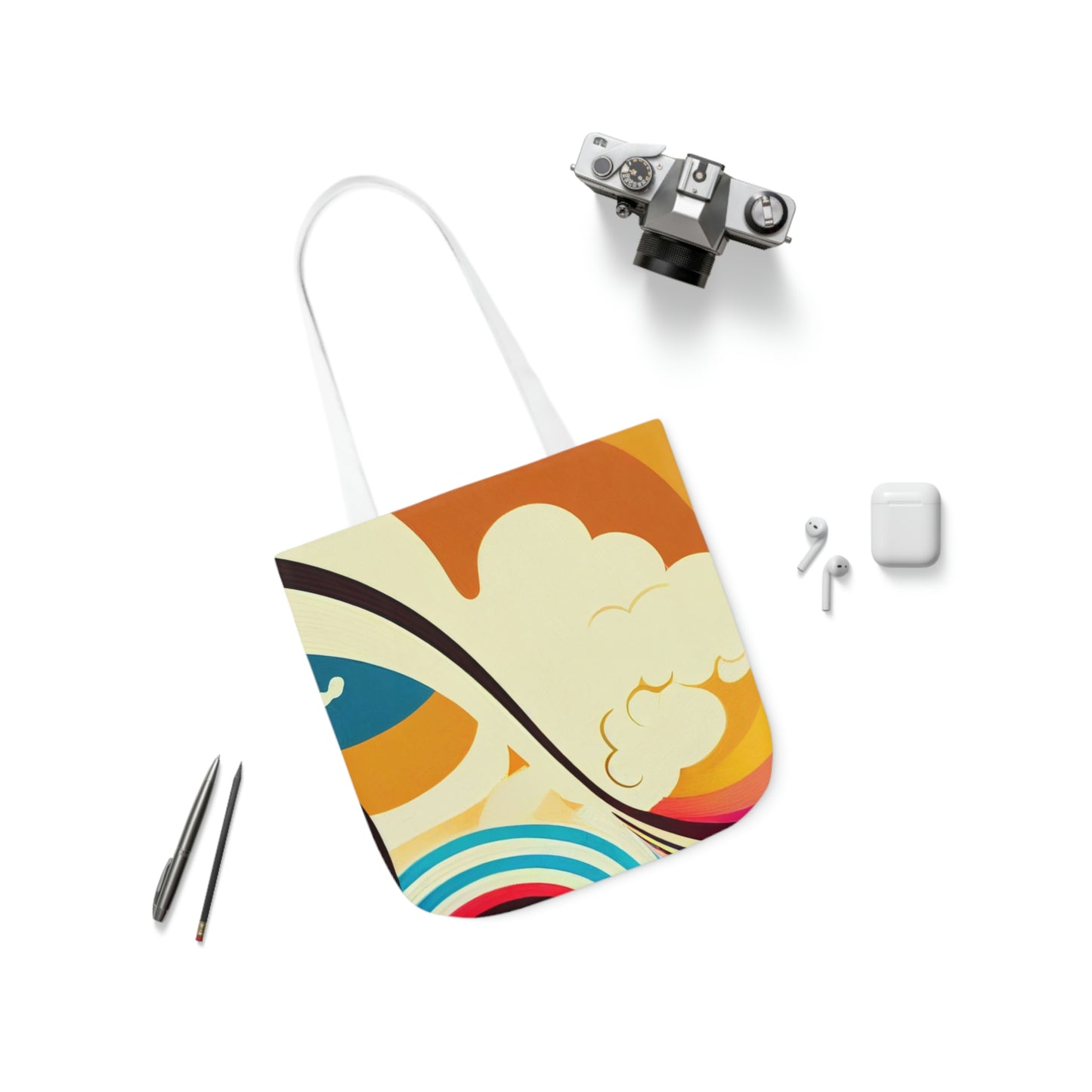 Groovy Canvas Tote Bag