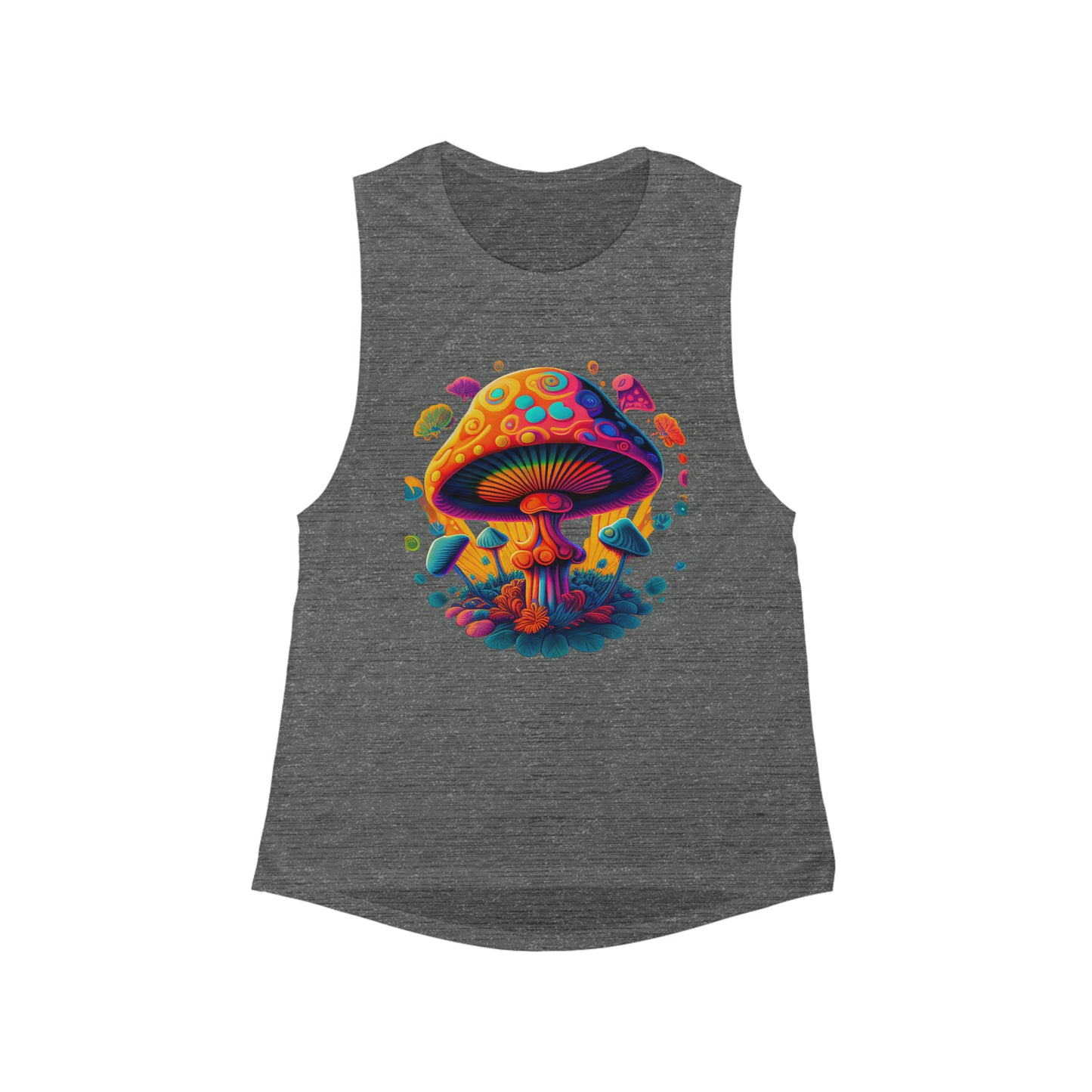 Women's Mushroom Flowy Muscle Tank
