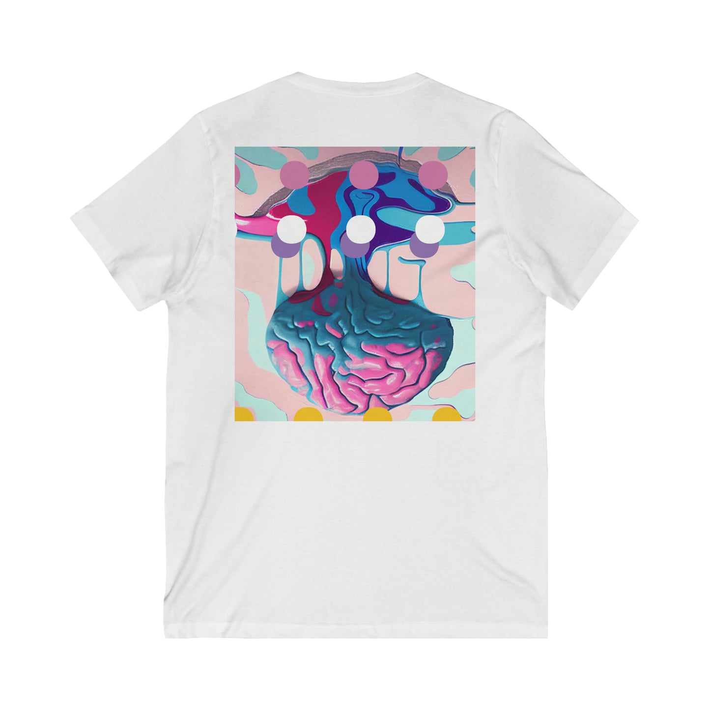Brain Melt Short Sleeve V-Neck Tee
