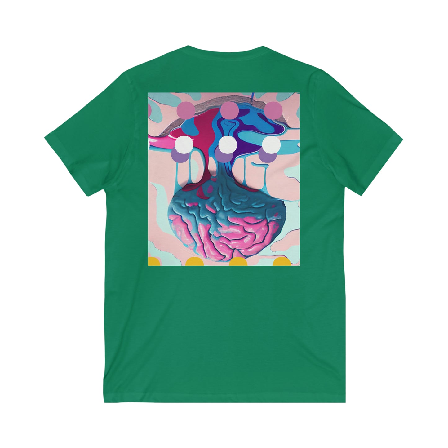 Brain Melt Short Sleeve V-Neck Tee