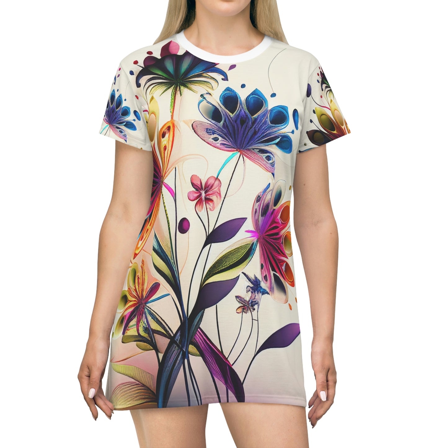 Flower T-Shirt Dress