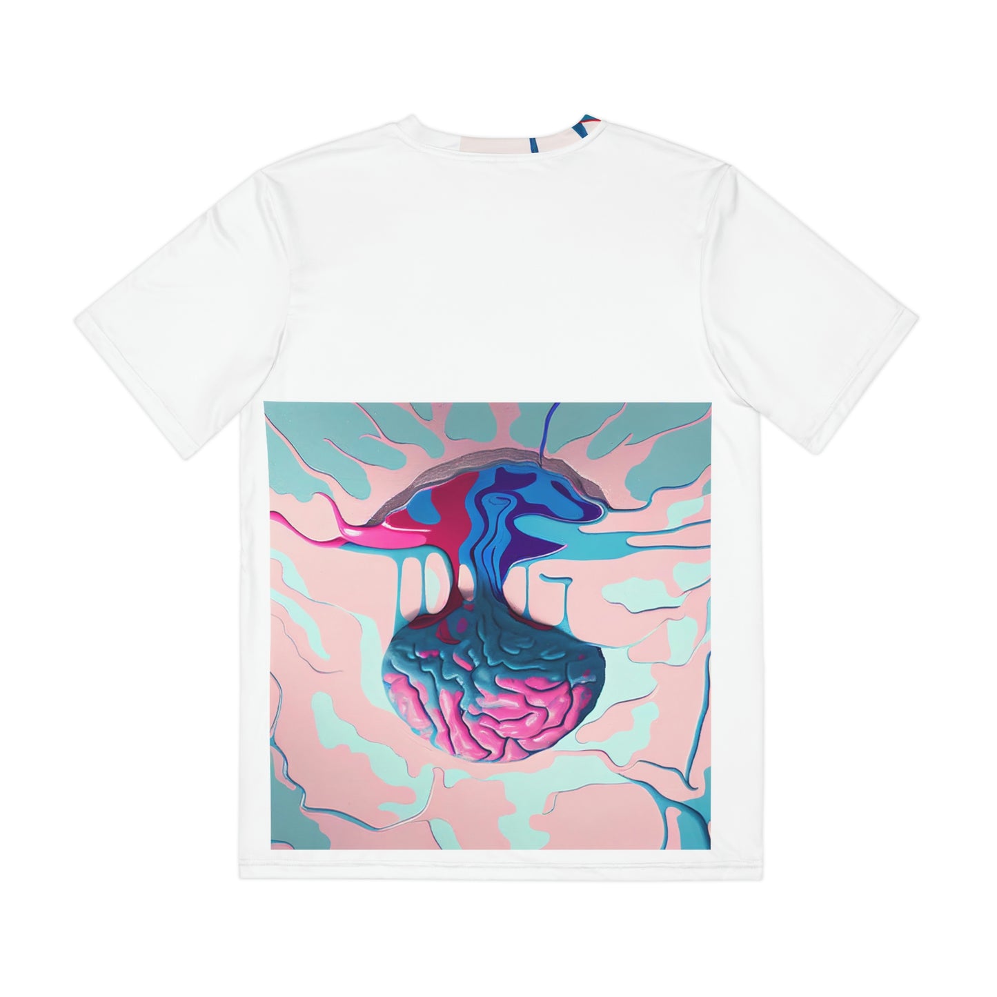 Brain Melt Men's Polyester Tee