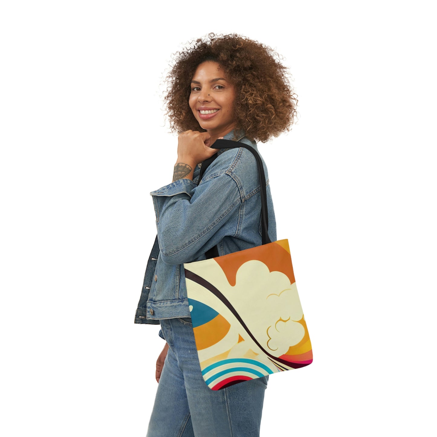 Groovy Canvas Tote Bag