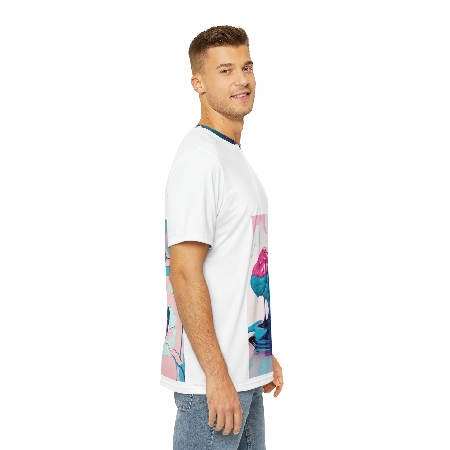 Brain Melt Men's Polyester Tee
