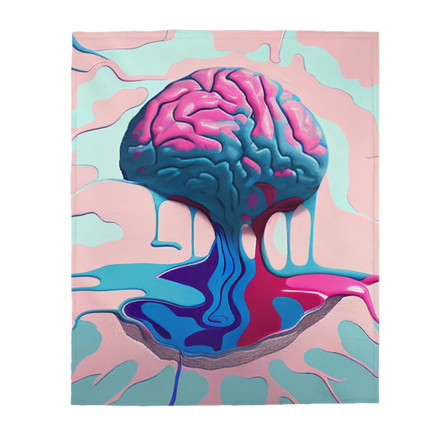 Brain Melt Plush Blanket