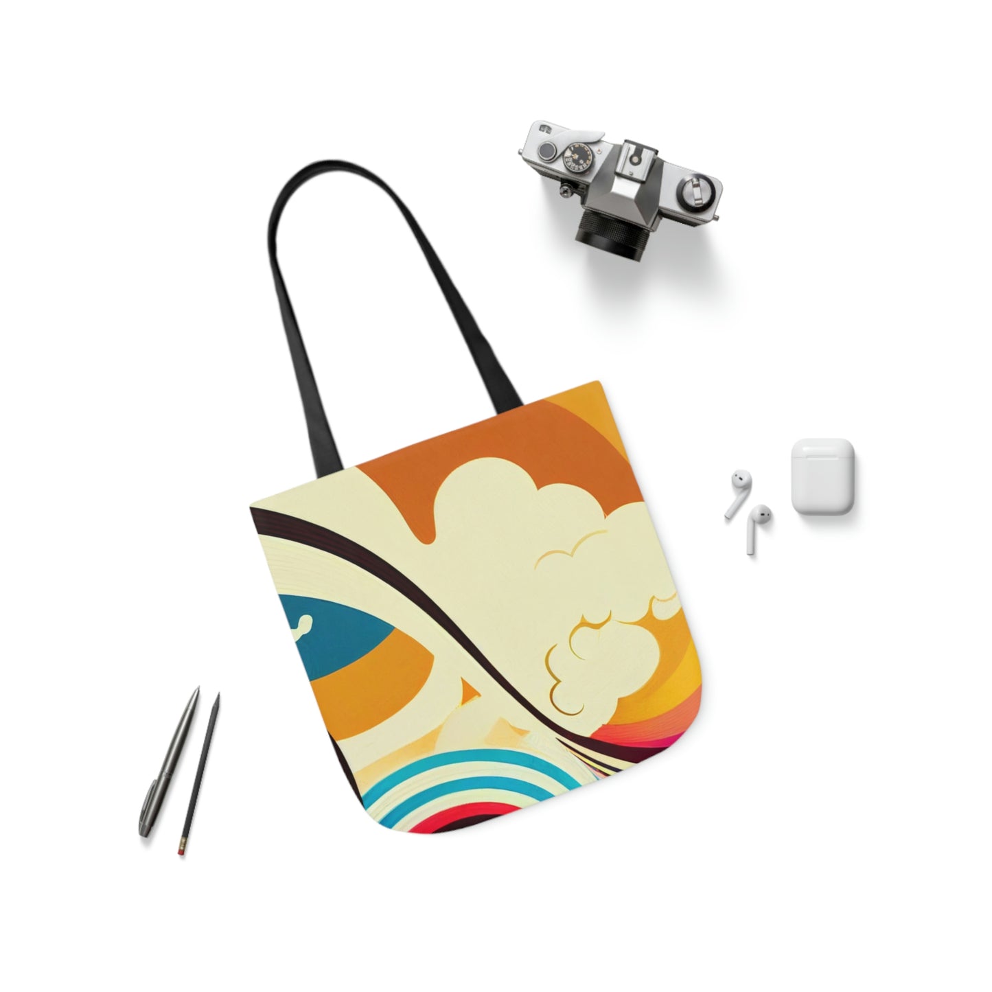 Groovy Canvas Tote Bag
