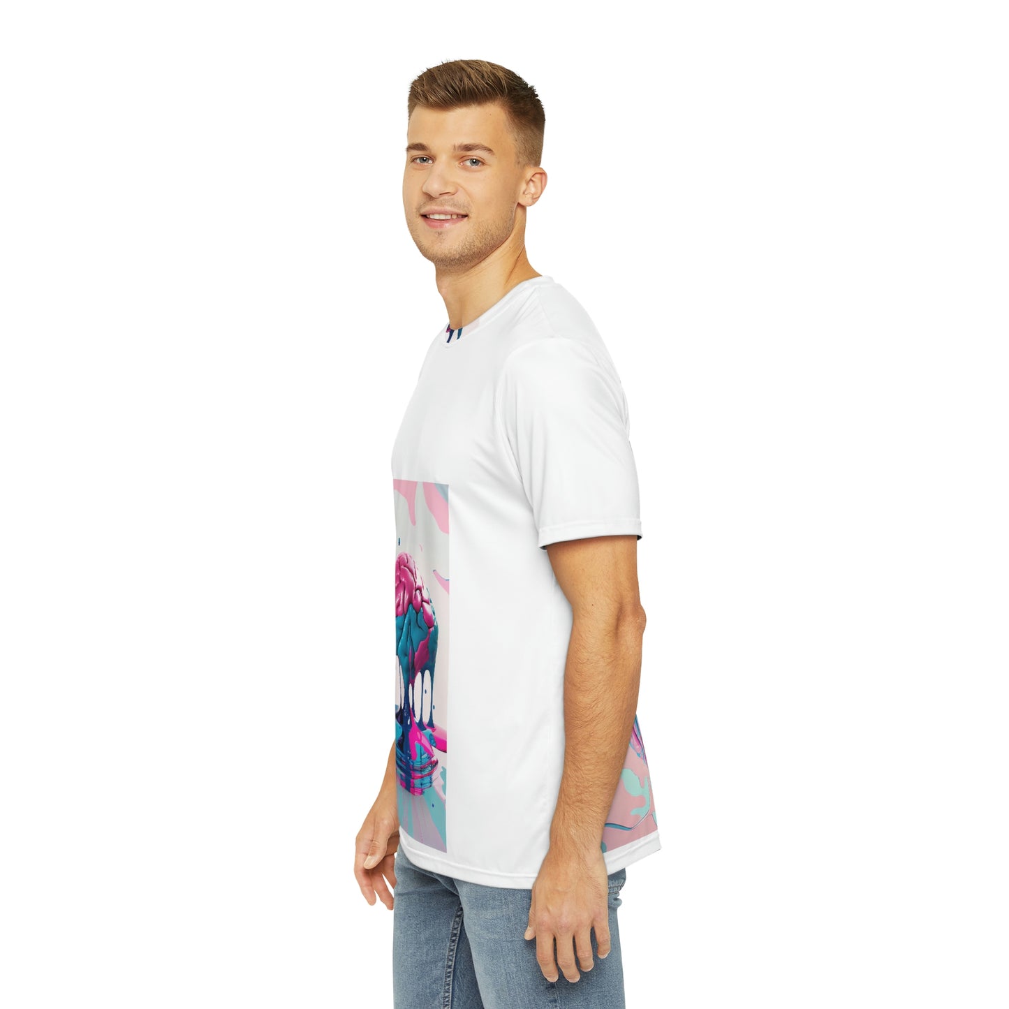 Brain Melt Men's Polyester Tee