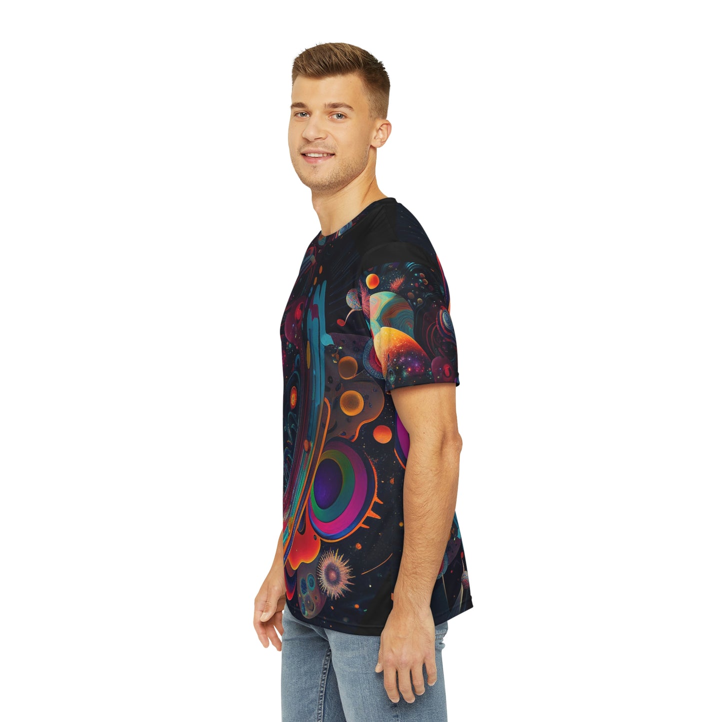 Spaced Out Men's Polyester Tee
