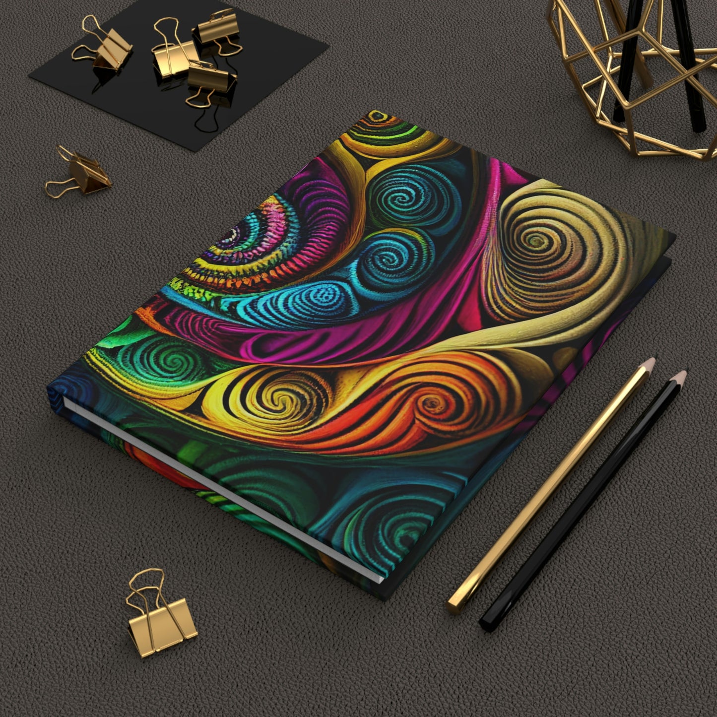 Trippy Spiral Hardcover Journal