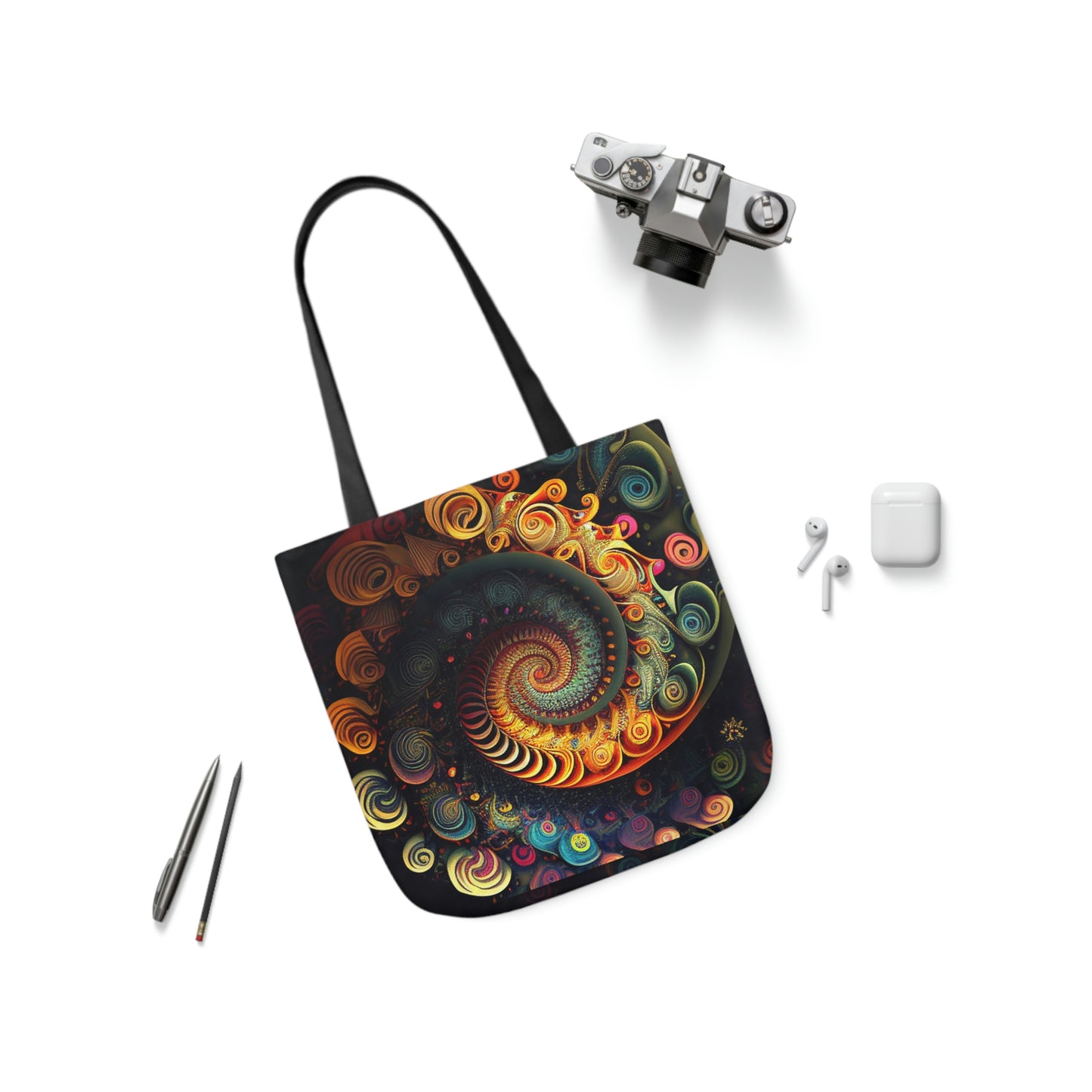 Psychedelic Swirls Tote Bag