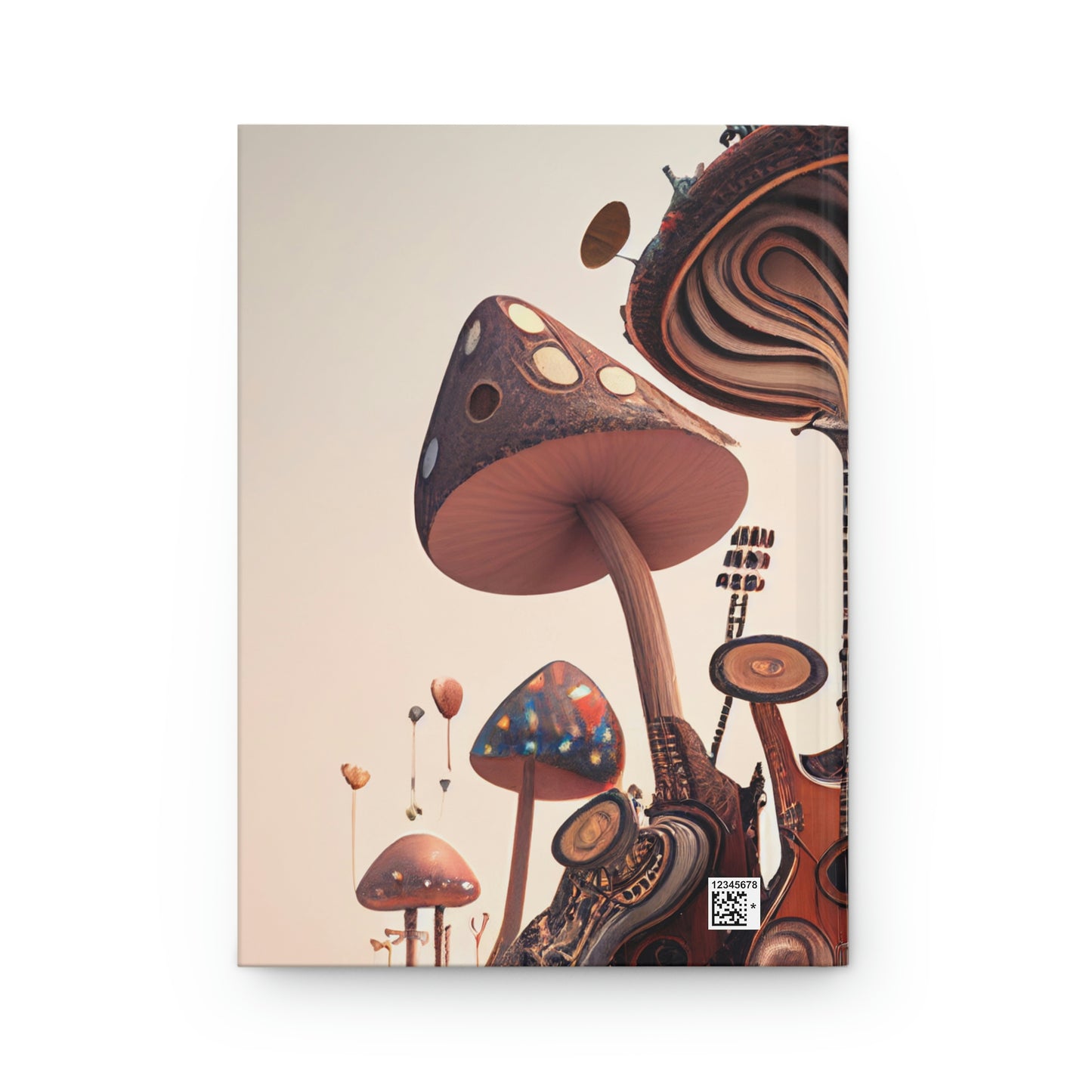 Guitar Mushroom Hardcover Journal