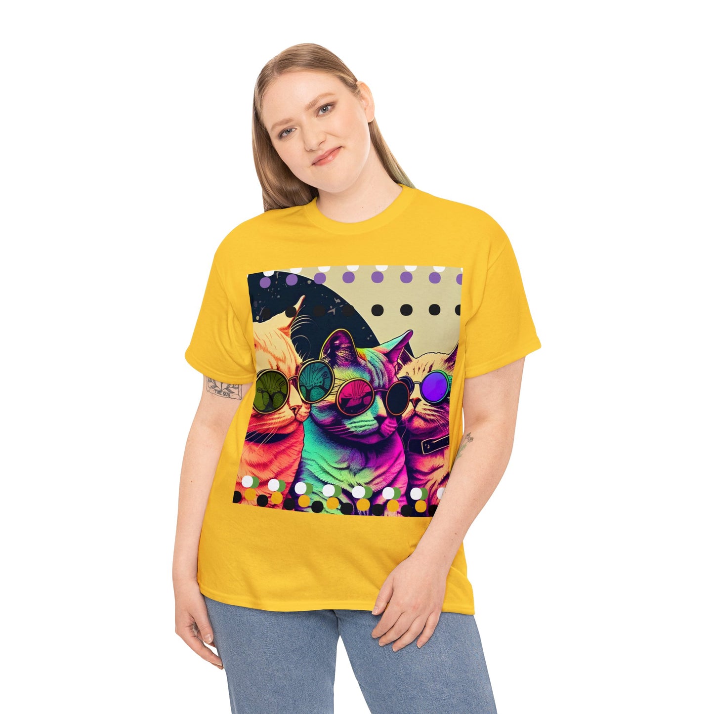 Psychedelic Chill Cats Tee