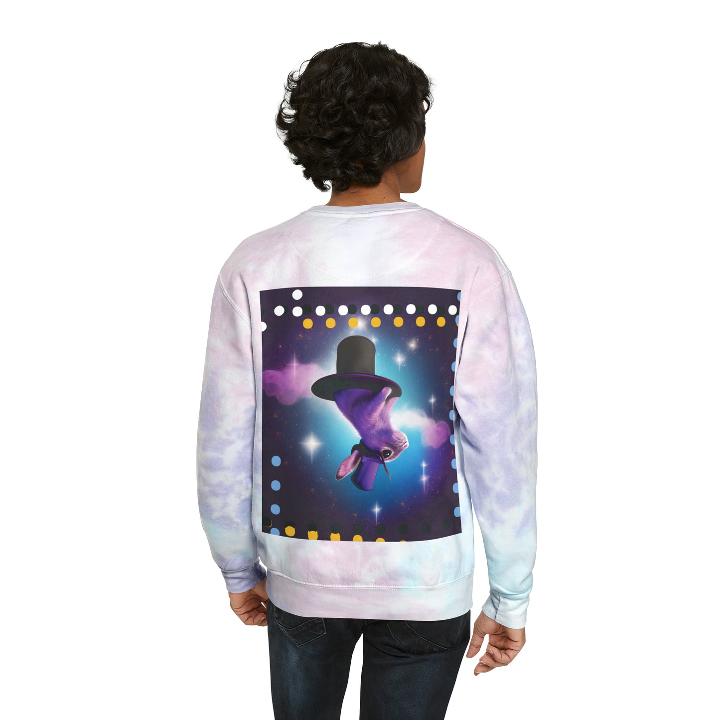 Unisex Tie-Dye Magic Bunny Sweatshirt