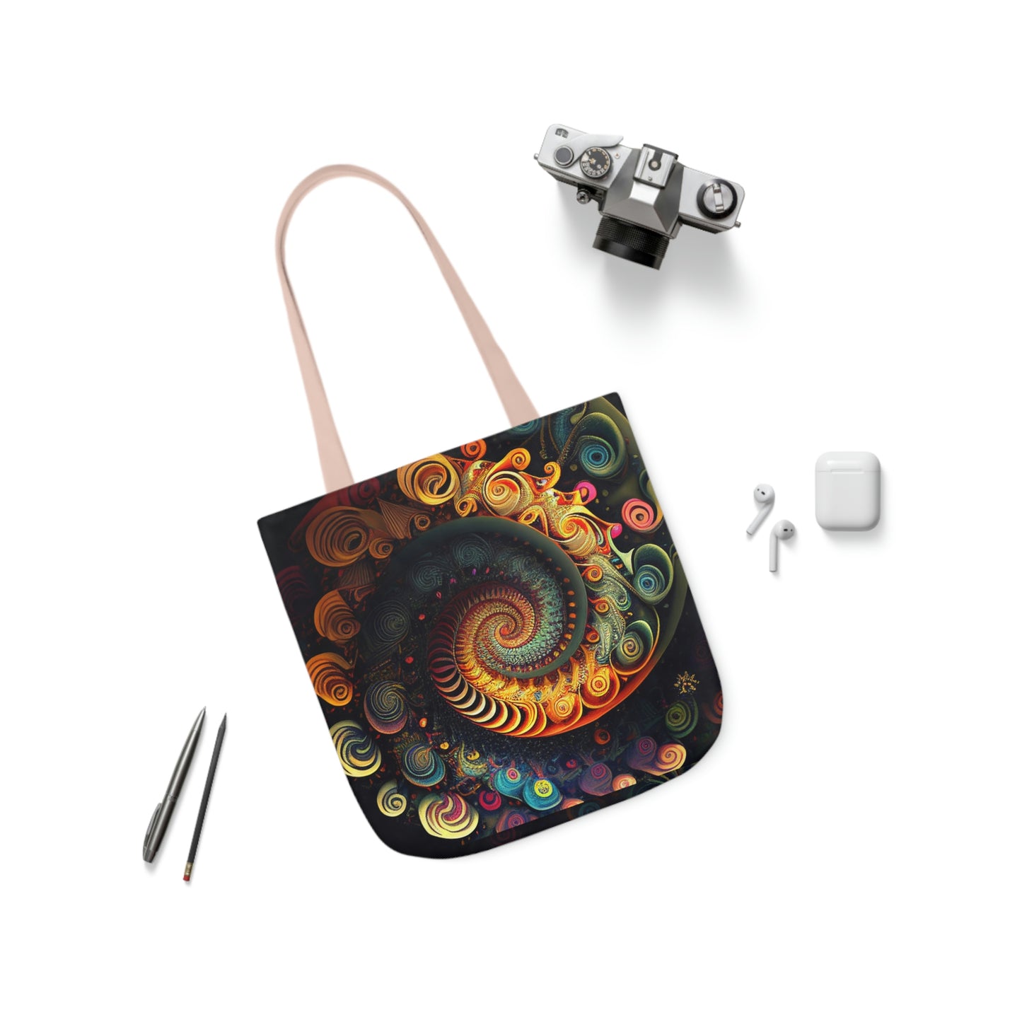 Psychedelic Swirls Tote Bag