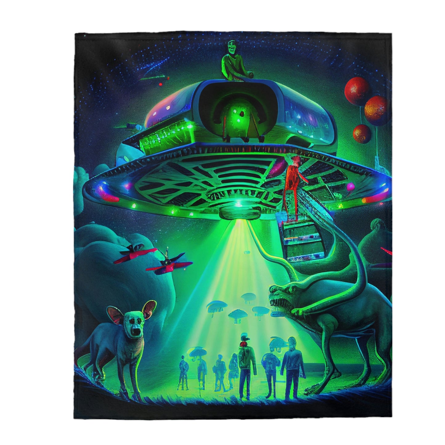 AUP (UFO ) Abduction Plush Blanket