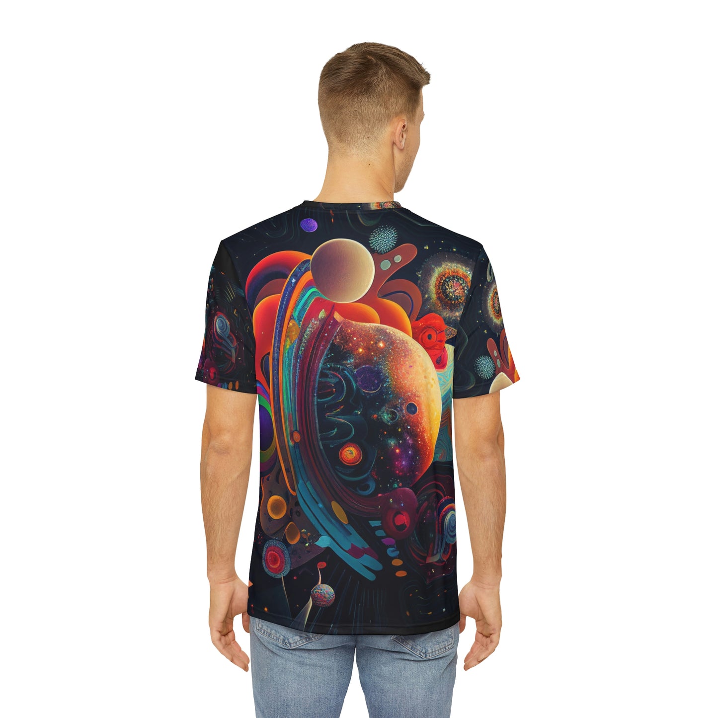Spaced Out Men's Polyester Tee