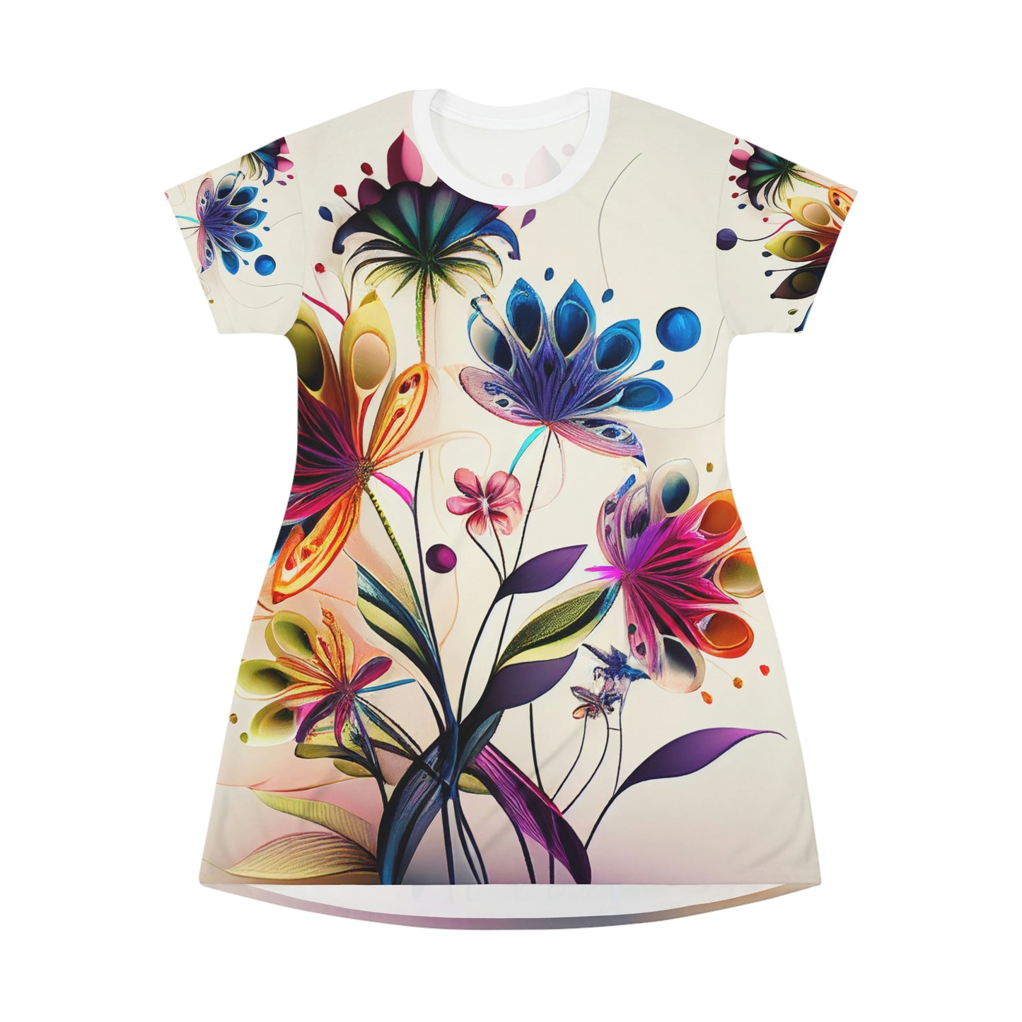 Flower T-Shirt Dress