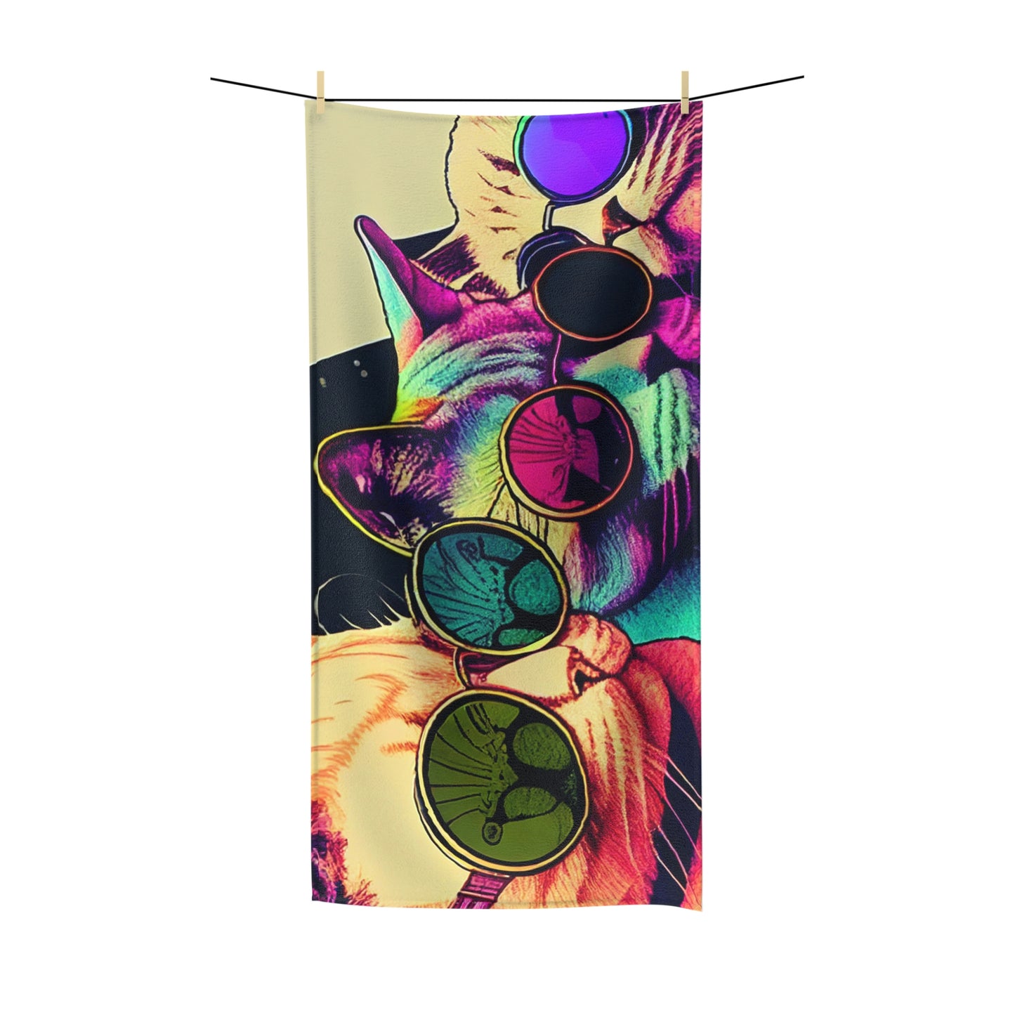 Cool Cats Psychedelic Towel