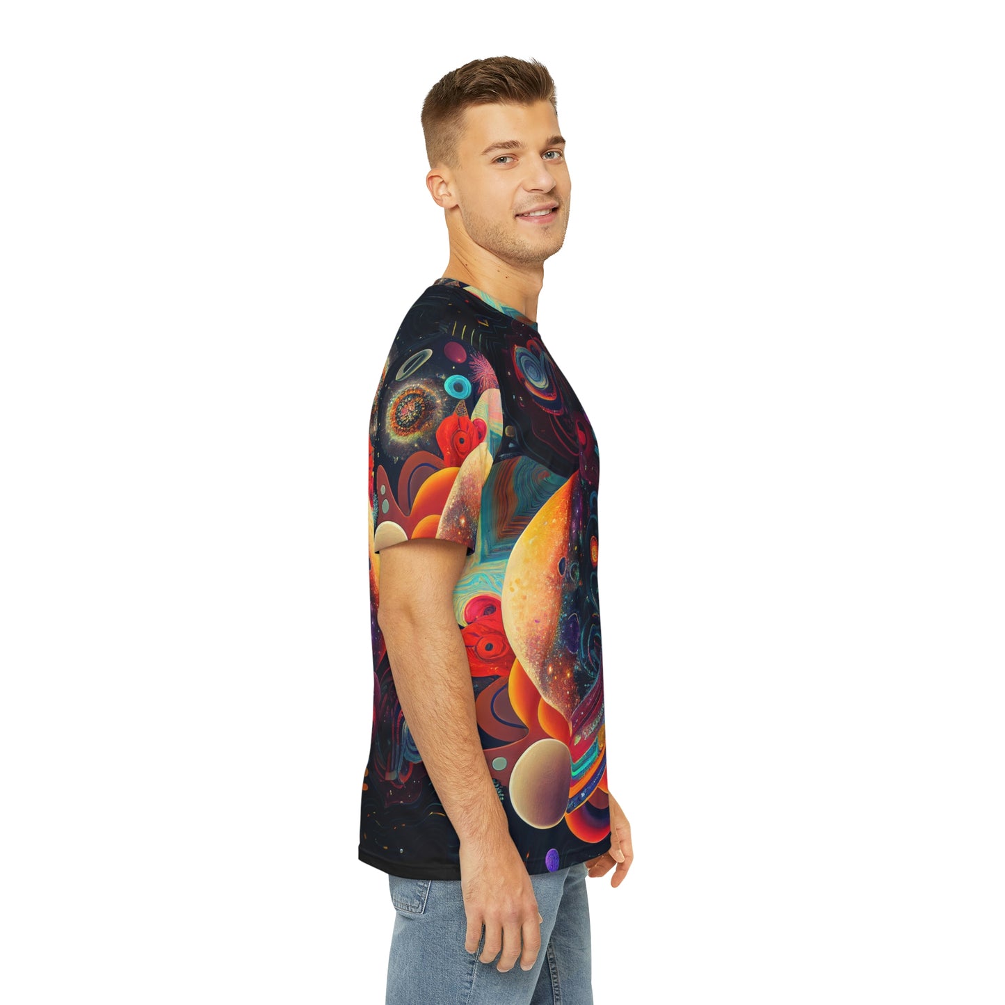 Spaced Out Men's Polyester Tee