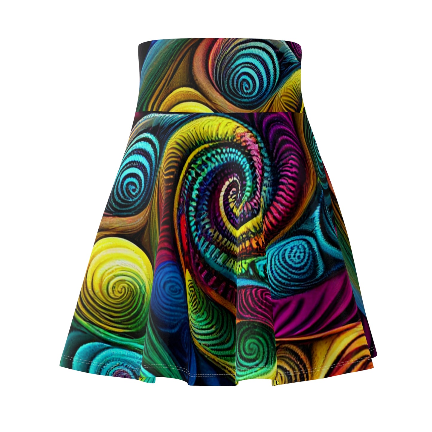 Psychedelic Swirl Women's Skater Skirt