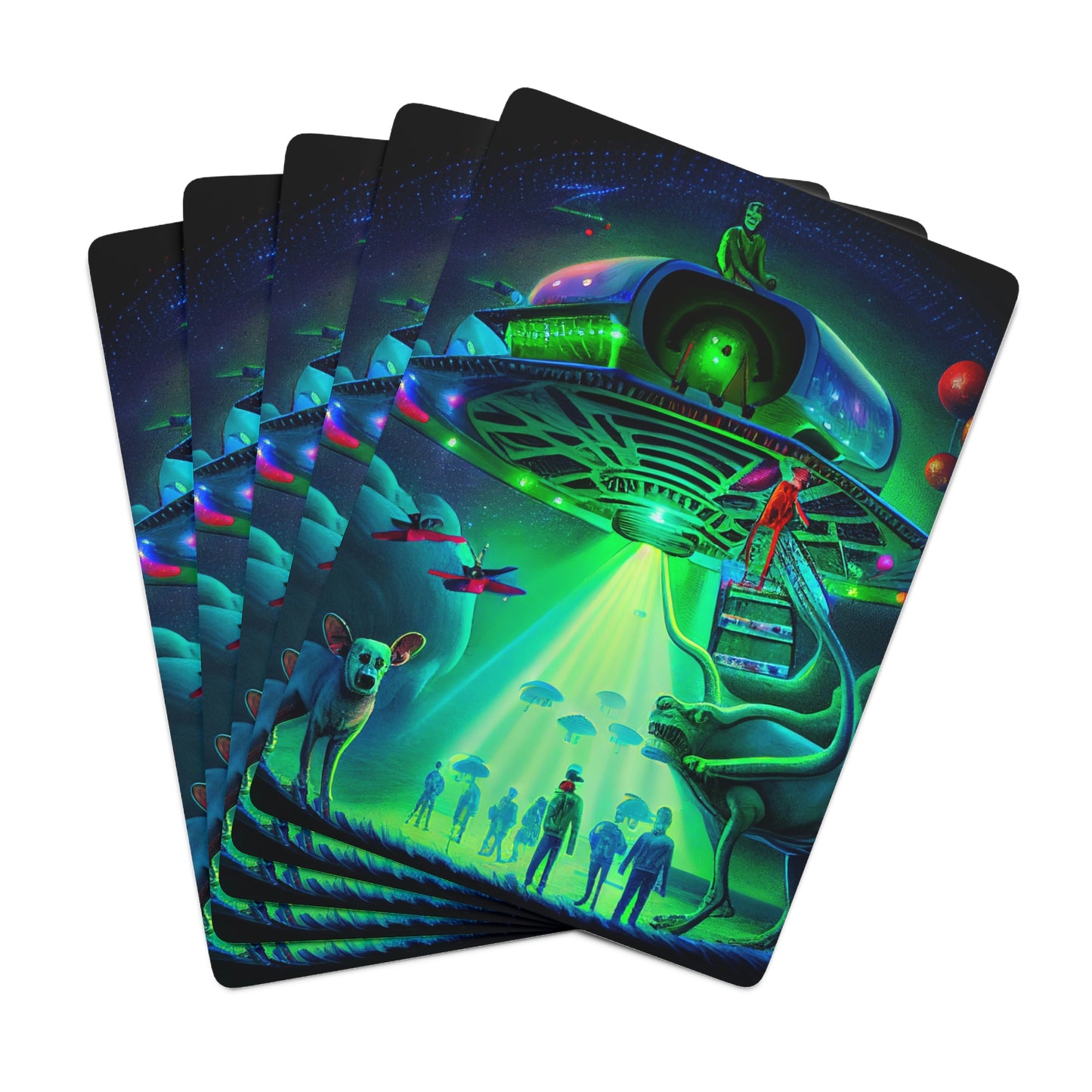 UAP (UFO) Abduction Poker Cards
